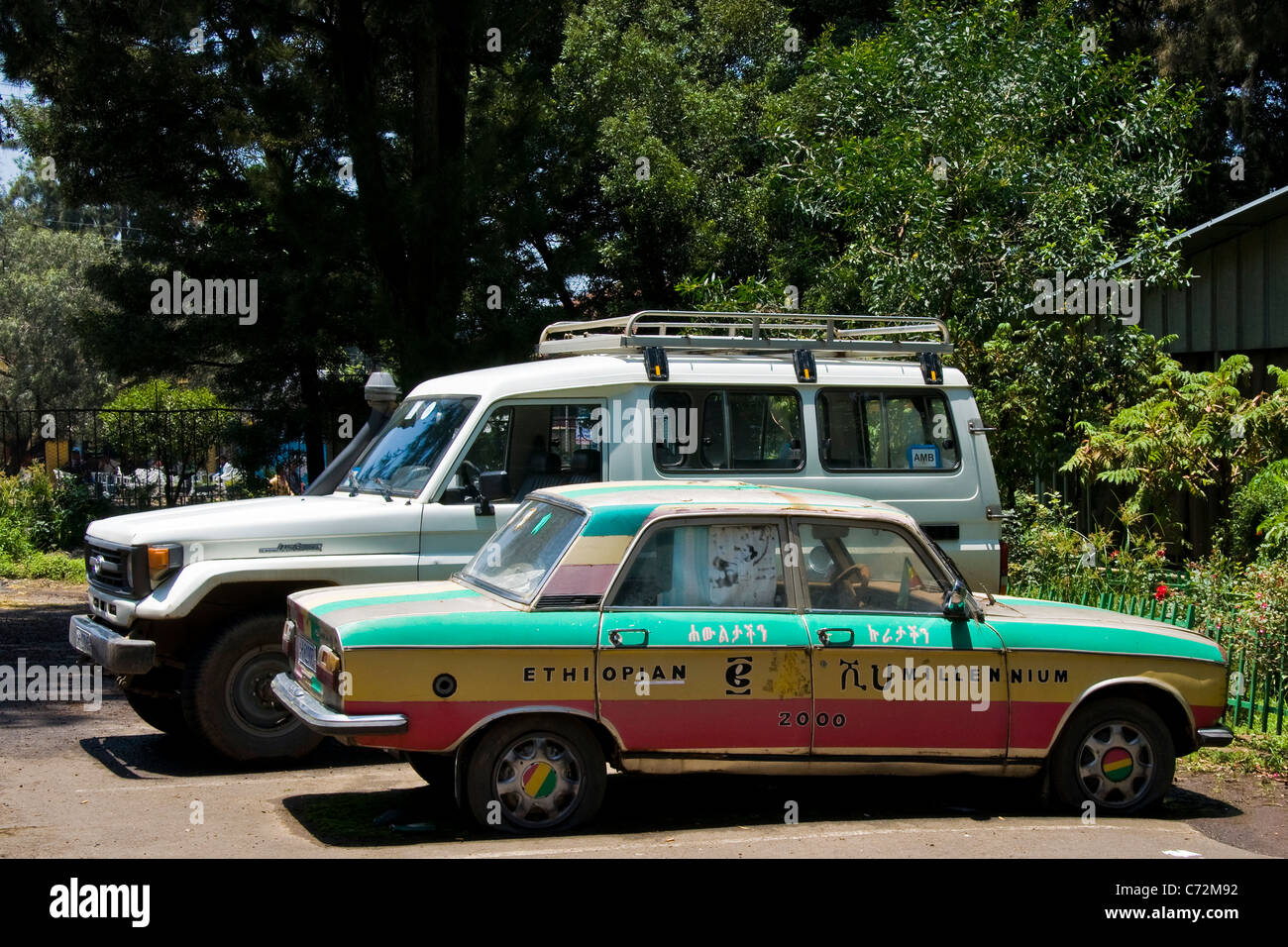 Old car, Addis Ababa, Ethiopia Stock Photo Alamy