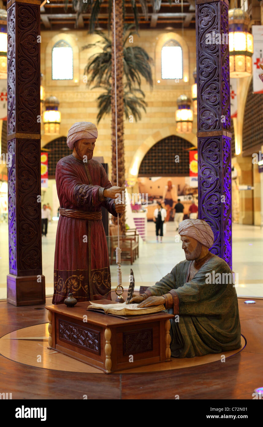 Statue in the Ibn Battuta Mall in Dubai, United Arab Emirates Stock