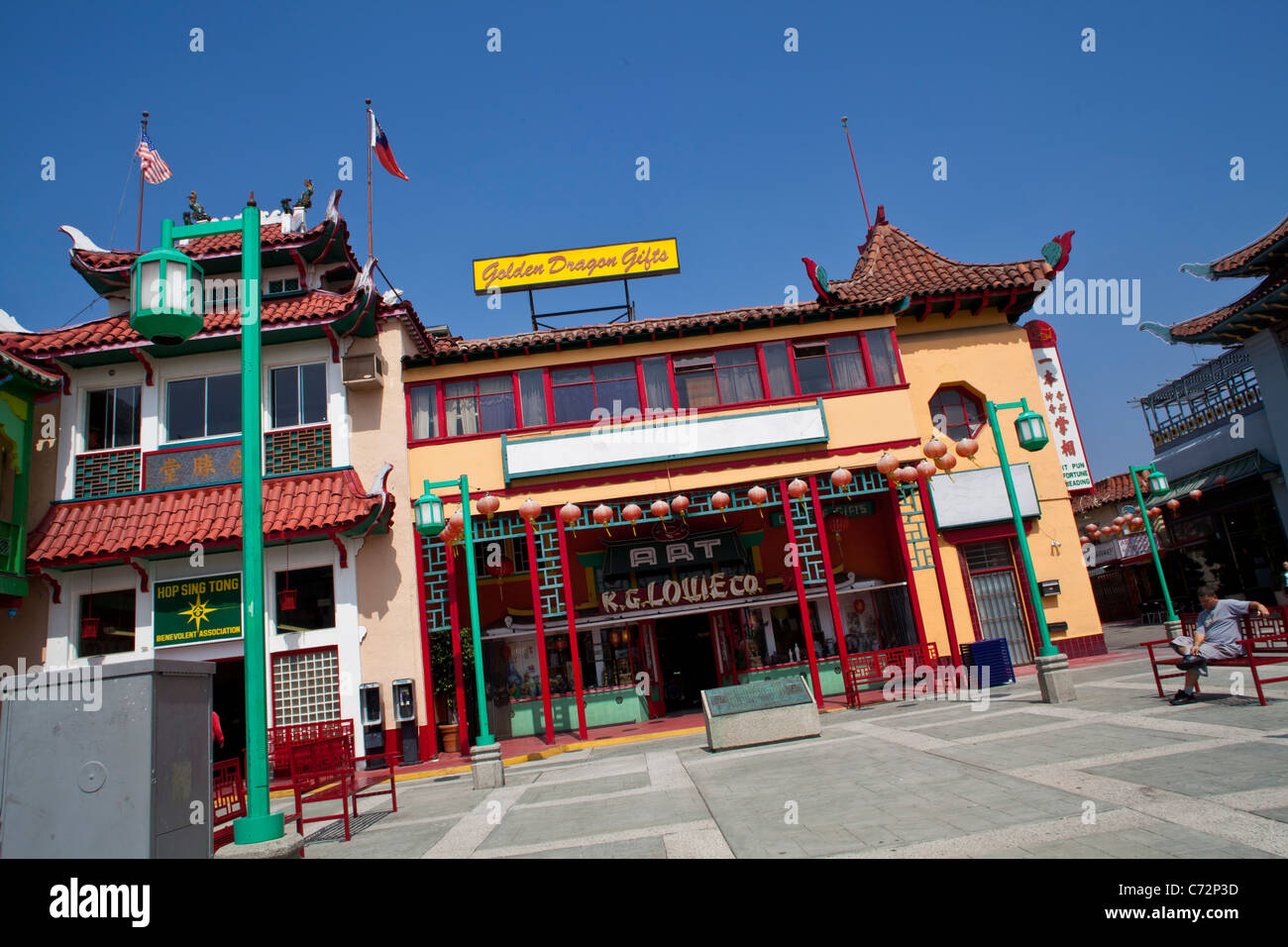 Scenes from Chinatown in Los Angeles Stock Photo