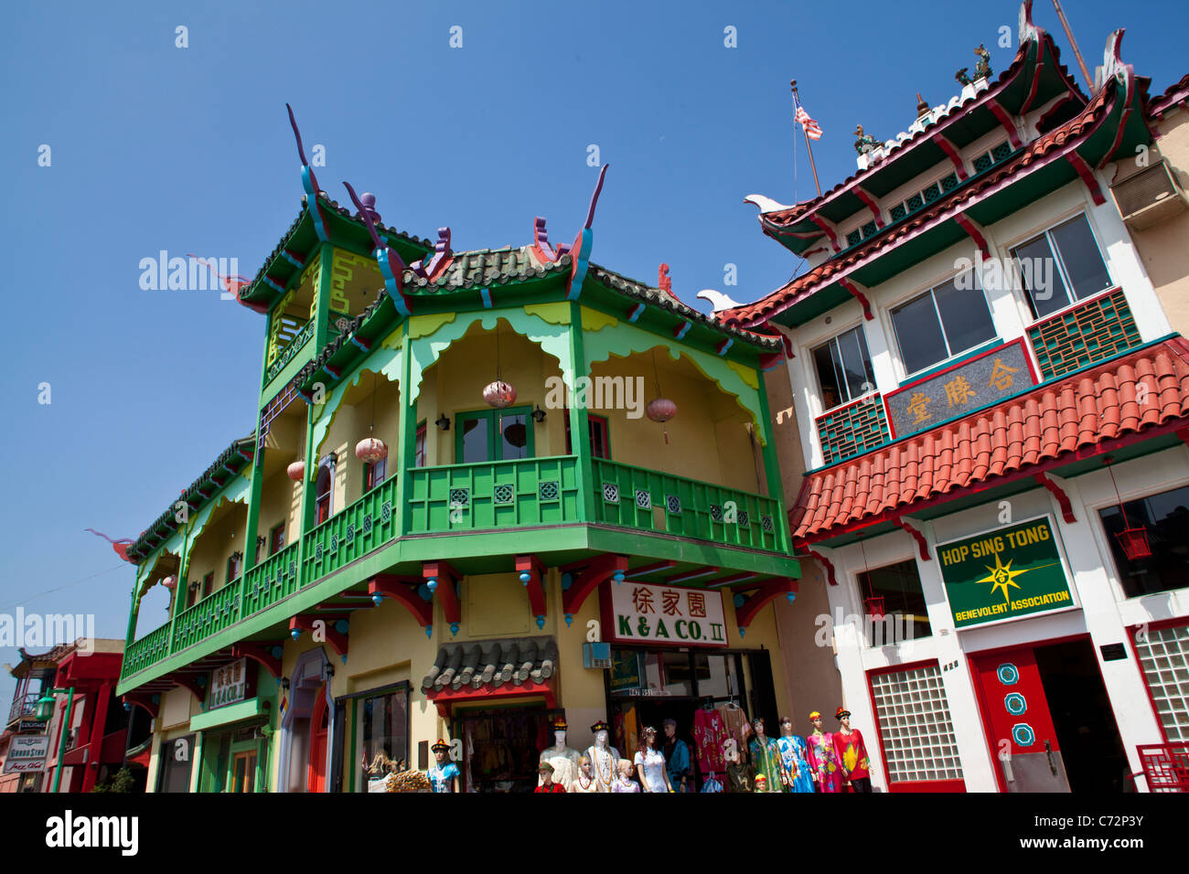 Scenes from Chinatown in Los Angeles Stock Photo