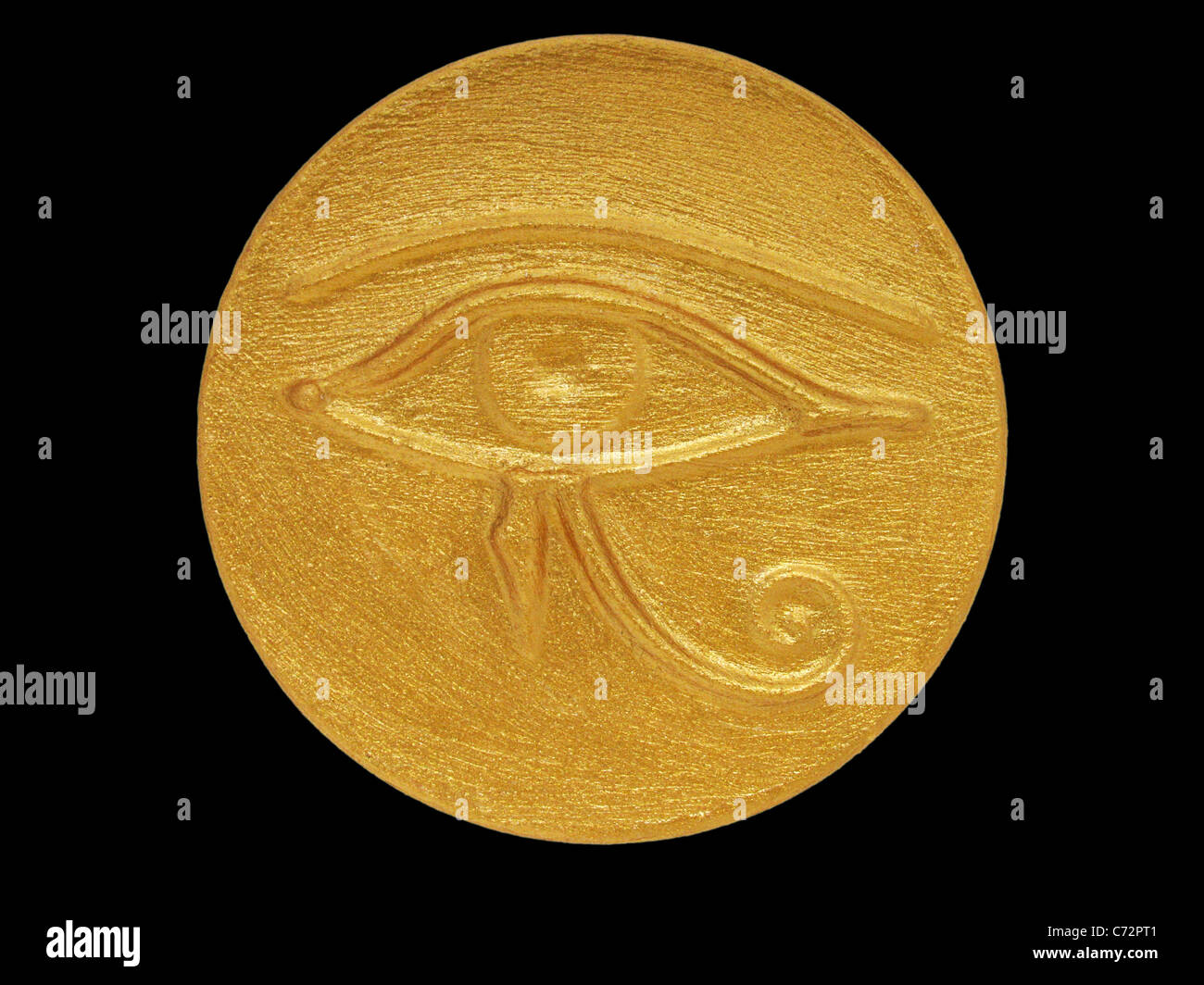 amulet with image of Eye of Horus Stock Photo