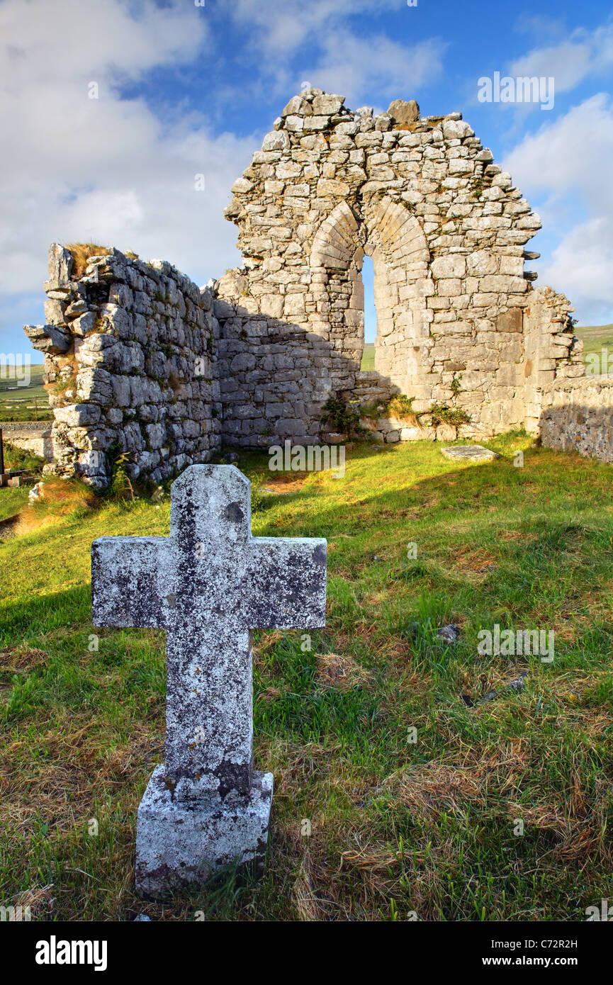 Remains of ruined Killonaghan Church, Fenore Beg, Black Head, The