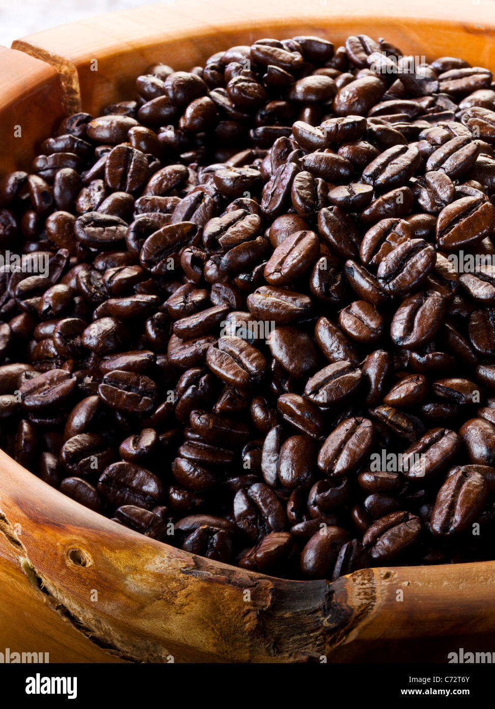 Arabica Coffee Beans in bowl Stock Photo - Alamy