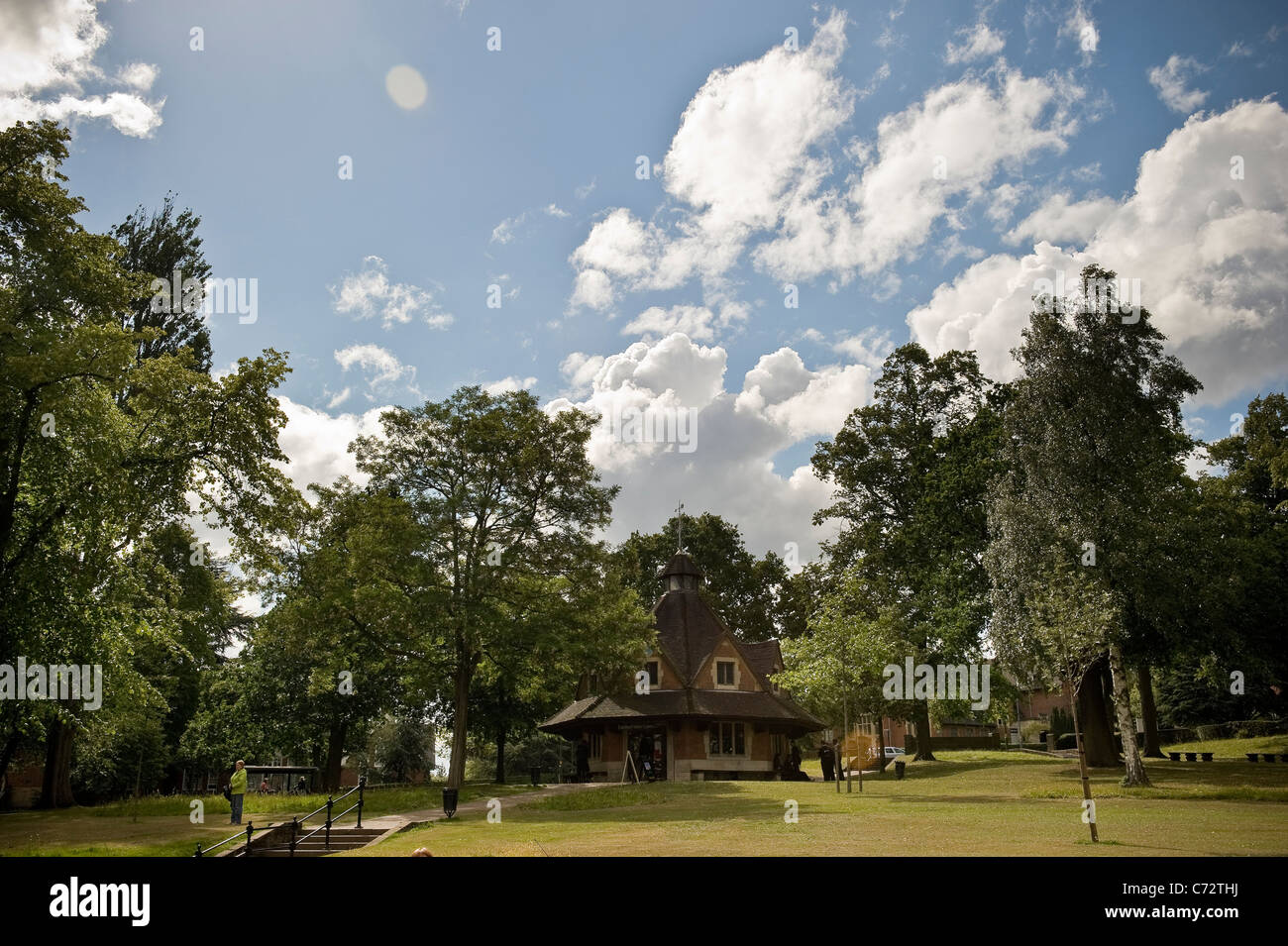 Arts and Crafts style buildings in Bournville, Birmingham, UK Stock