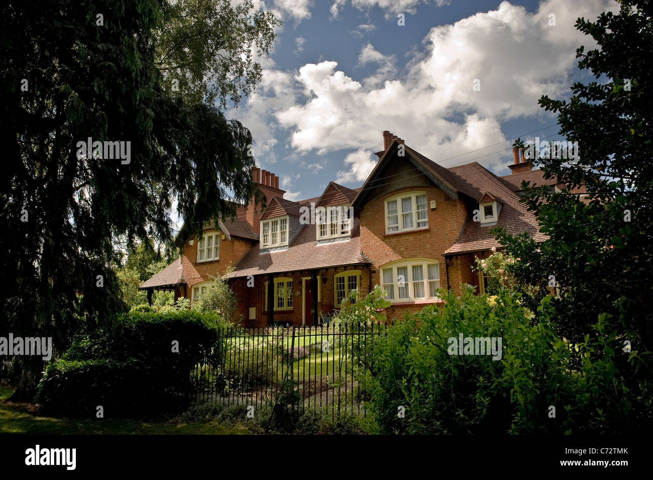 Arts and Crafts style buildings in Bournville, Birmingham, UK Stock