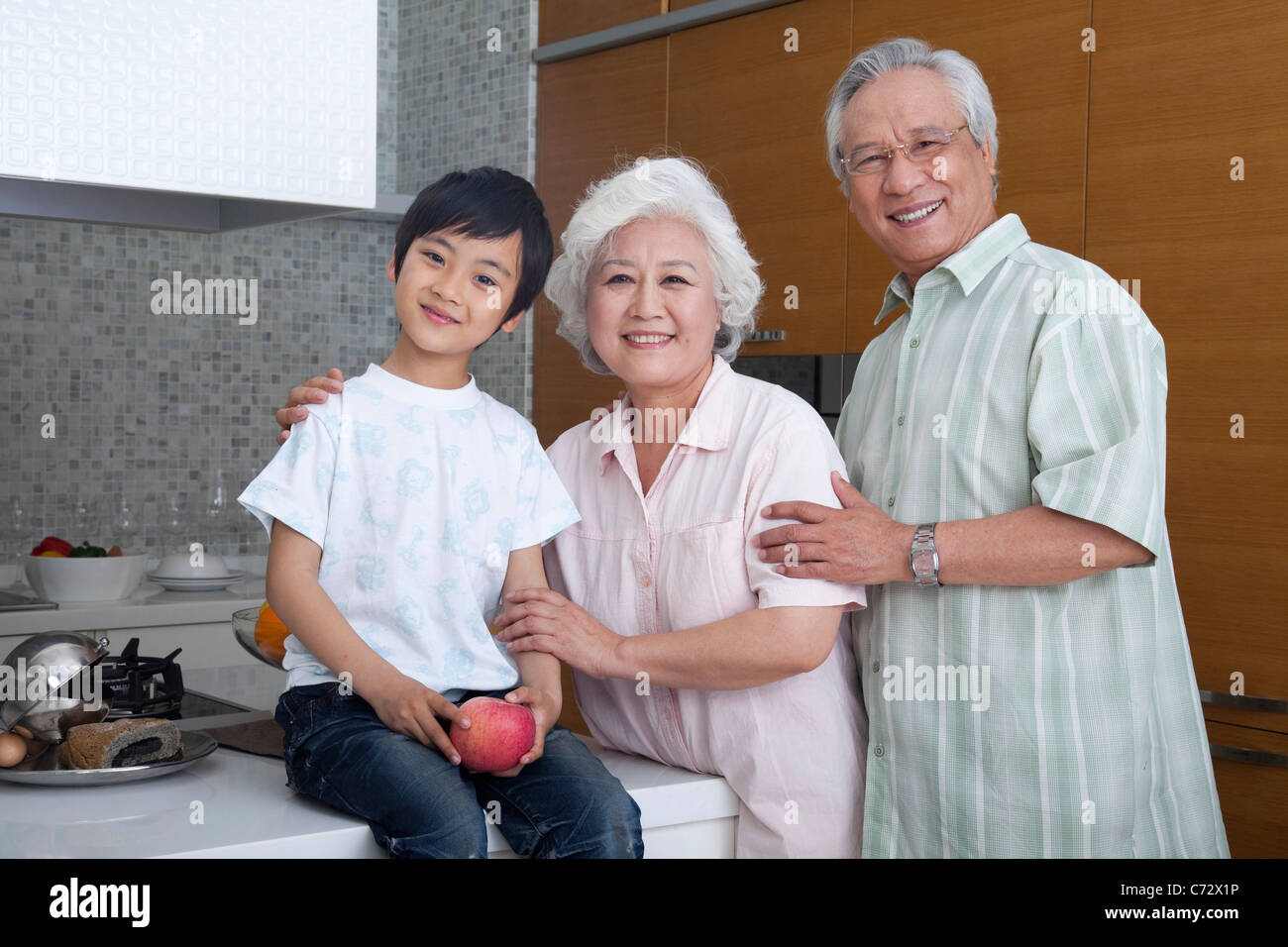 Happy family life Stock Photo - Alamy