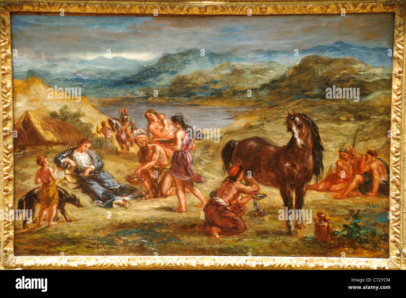 Ovid among the Scythians, 1862, by Eugène Delacroix, Stock Photo