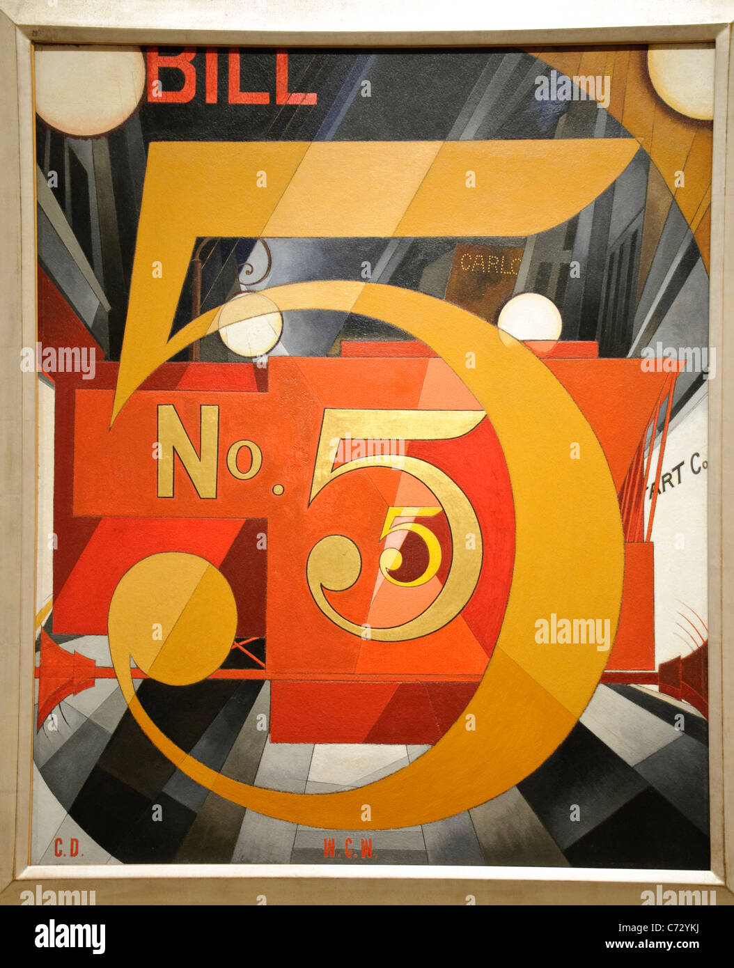 I Saw the Figure 5 in Gold, 1928, by Charles Demuth, American Stock Photo -  Alamy