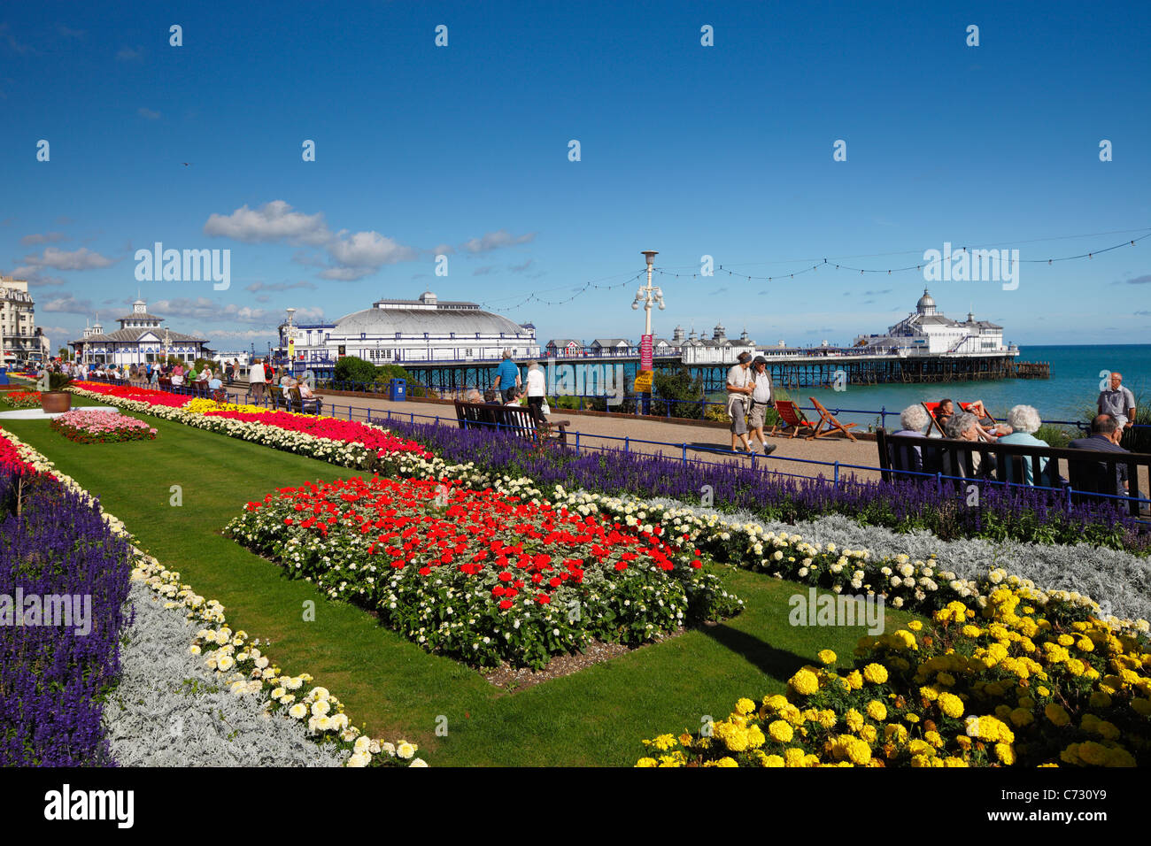 Eastbourne seafront. Stock Photo