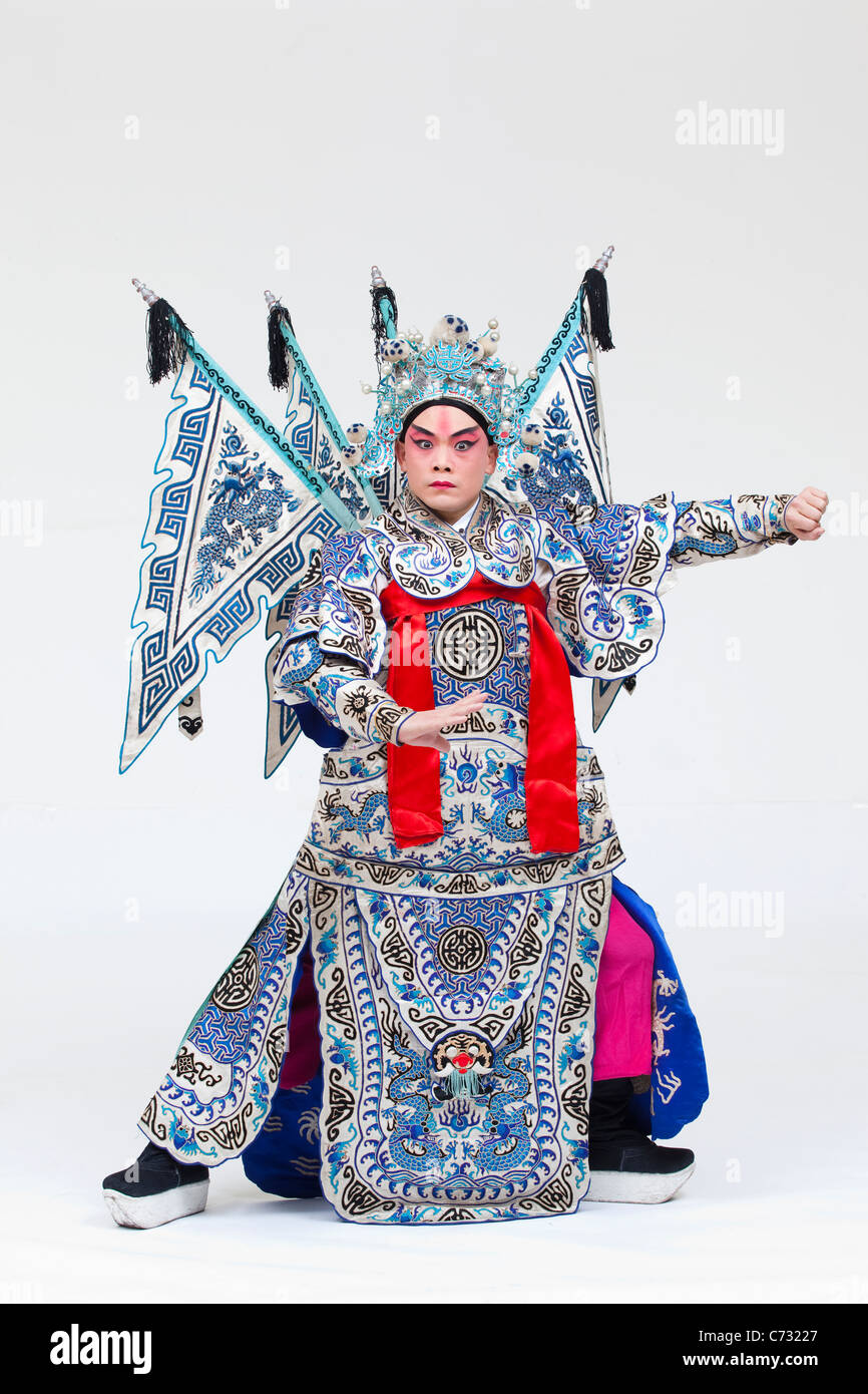 Zhao Yun Peking Opera Stock Photo