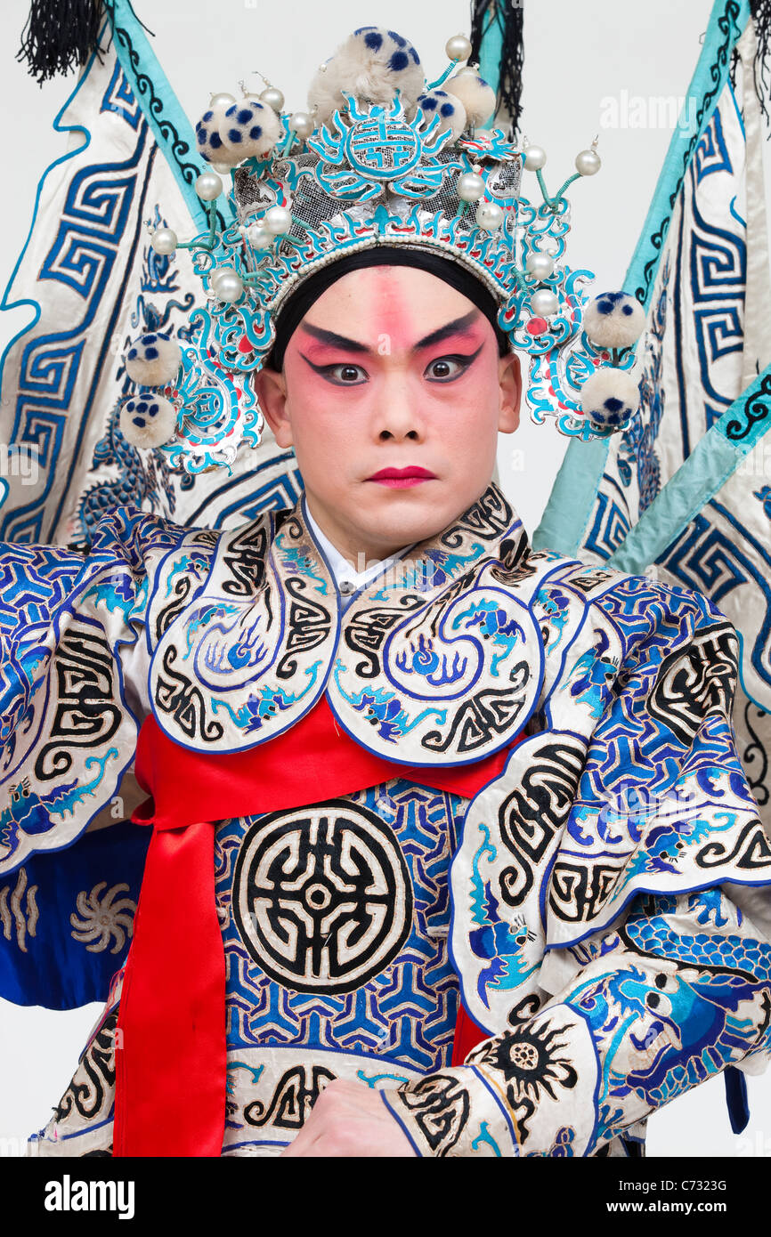 Zhao Yun Peking Opera Stock Photo