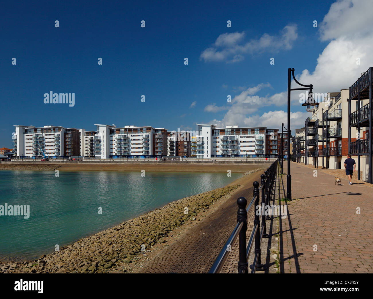 Sovereign Harbour, Eastbourne. Stock Photo