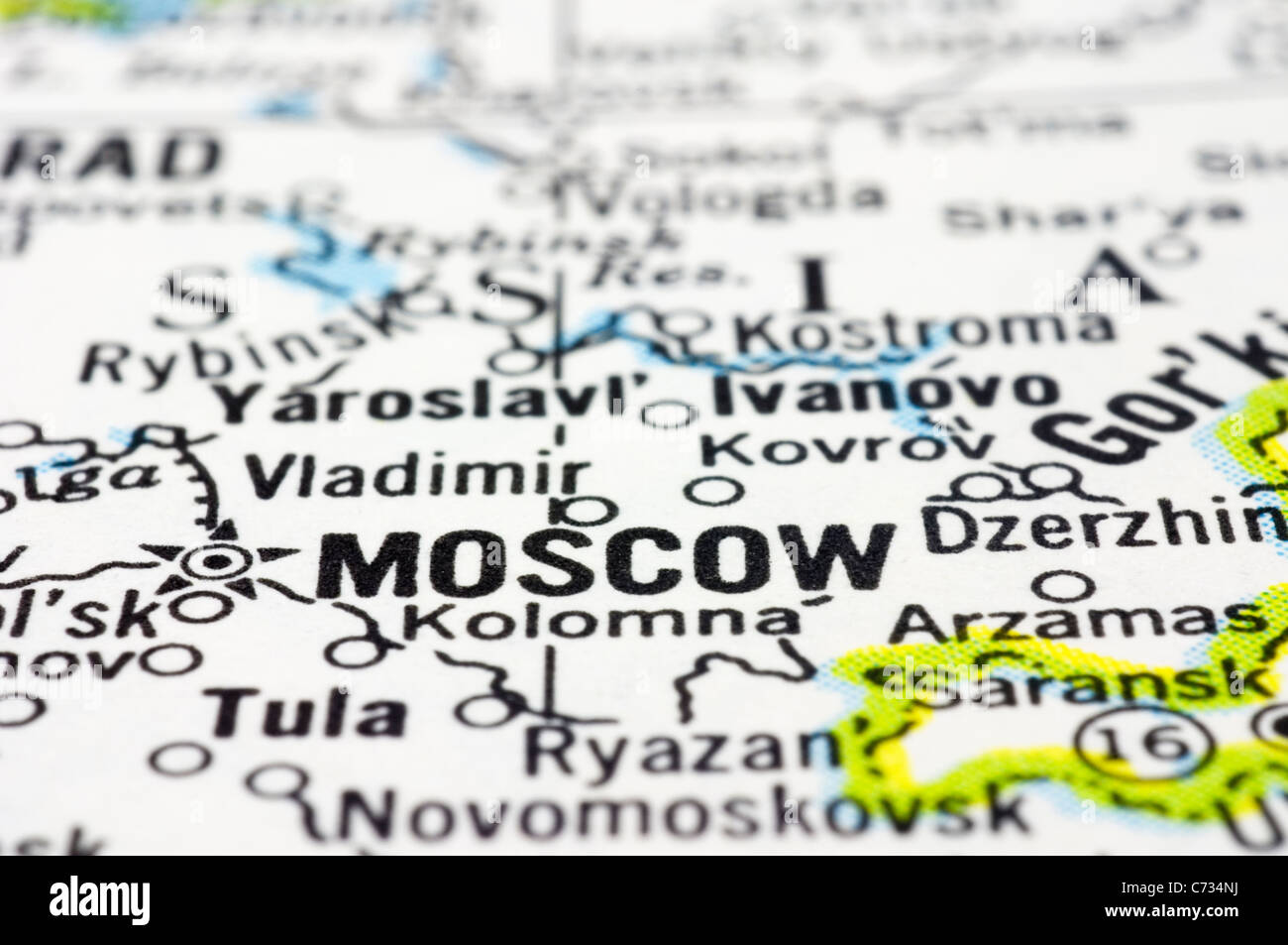 a close up shot of Moscow, capital of Russia. Stock Photo