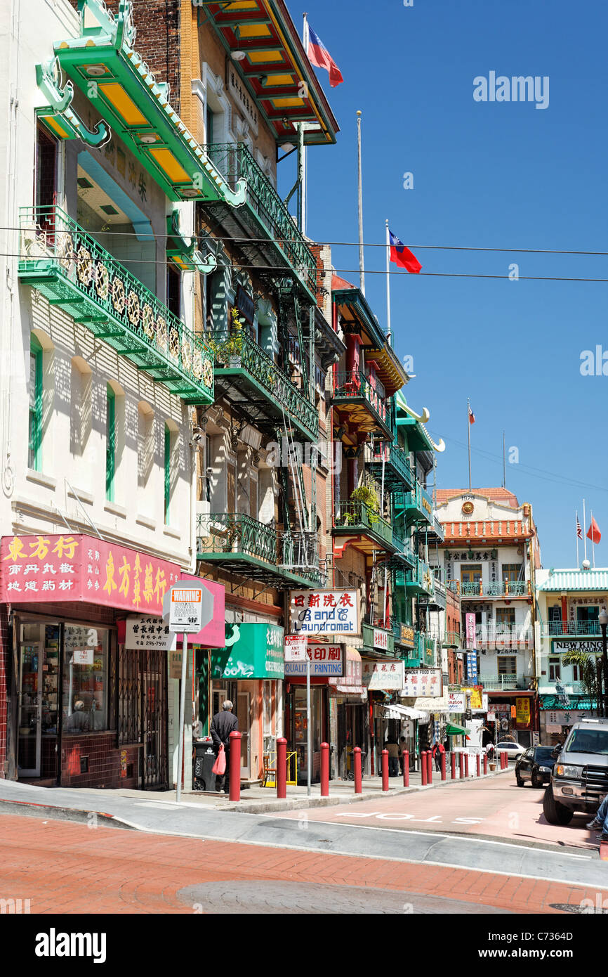 Waverly Place in Chinatown, San Francisco, California, USA, North