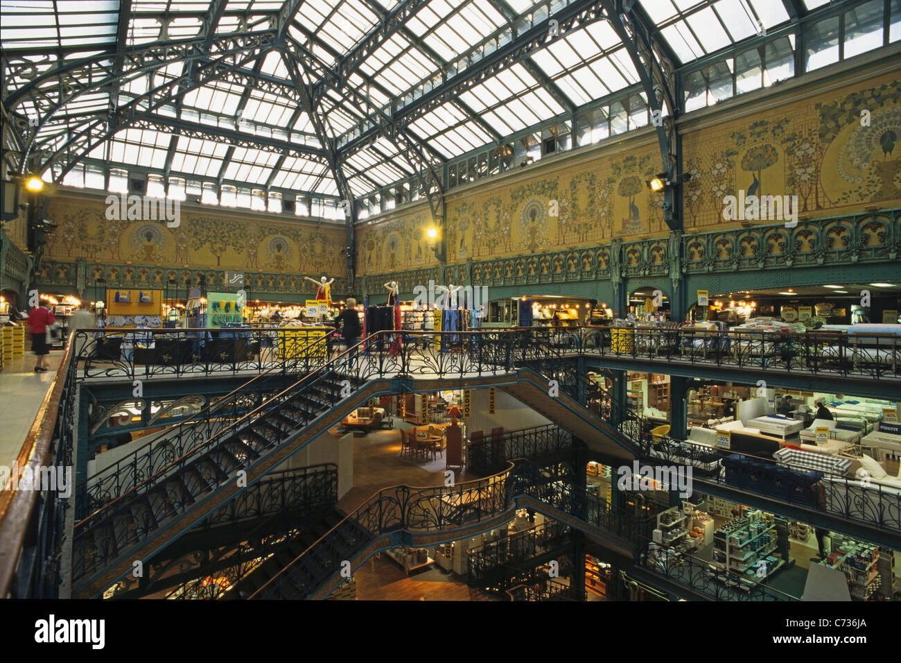 Interior view of the La Samaritaine department store, 1. Arrondissement,  Paris, France, Europe Stock Photo - Alamy