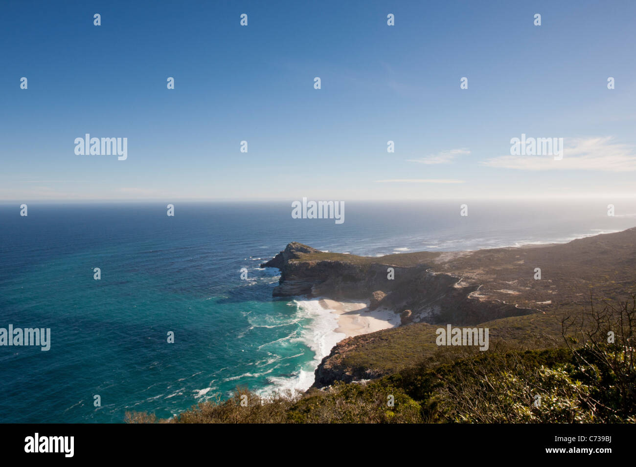 Coastline at the Cape of Good Hope in South Africa. Stock Photo