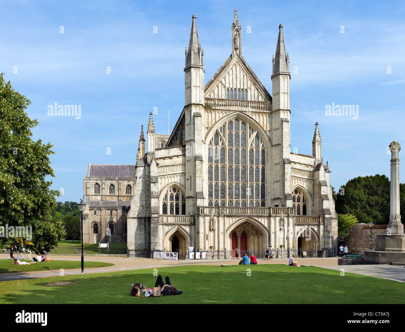 Winchester Cathedral, Winchester, Hampshire, England, UK Stock Photo