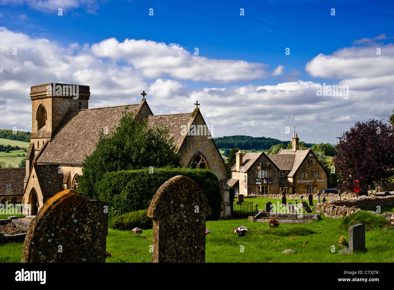 St. Barnabas Church, Snowshill, Cotswolds Stock Photo