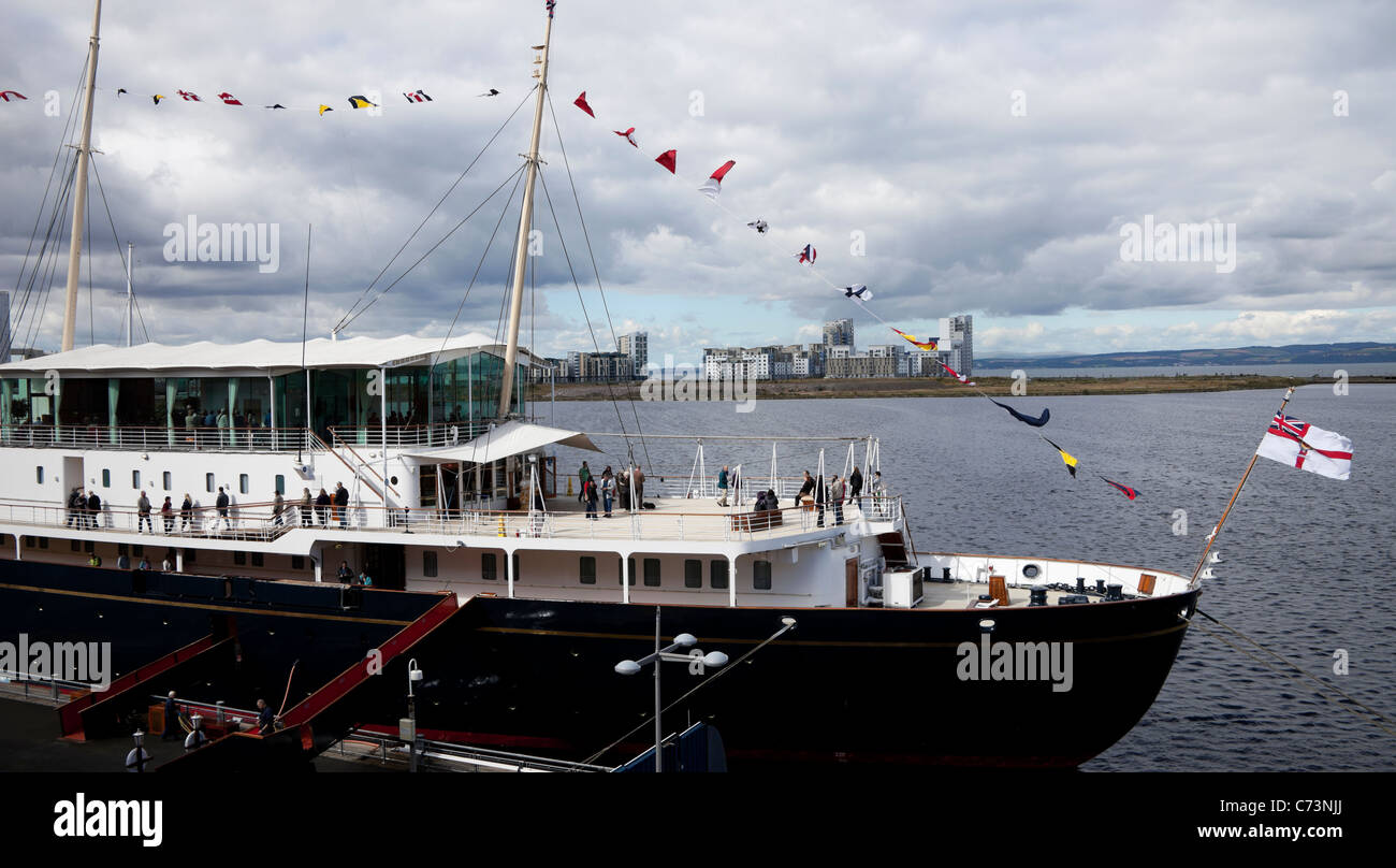 Royal Yacht Bitannia Leith, Ocean Terminal, Edinburgh Scotland UK Europe Stock Photo