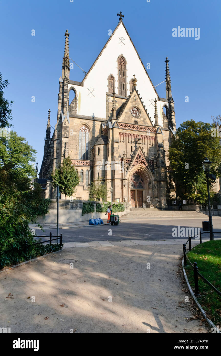 Thomaskirche church, Leipzig, Saxony, Germany, Europe Stock Photo