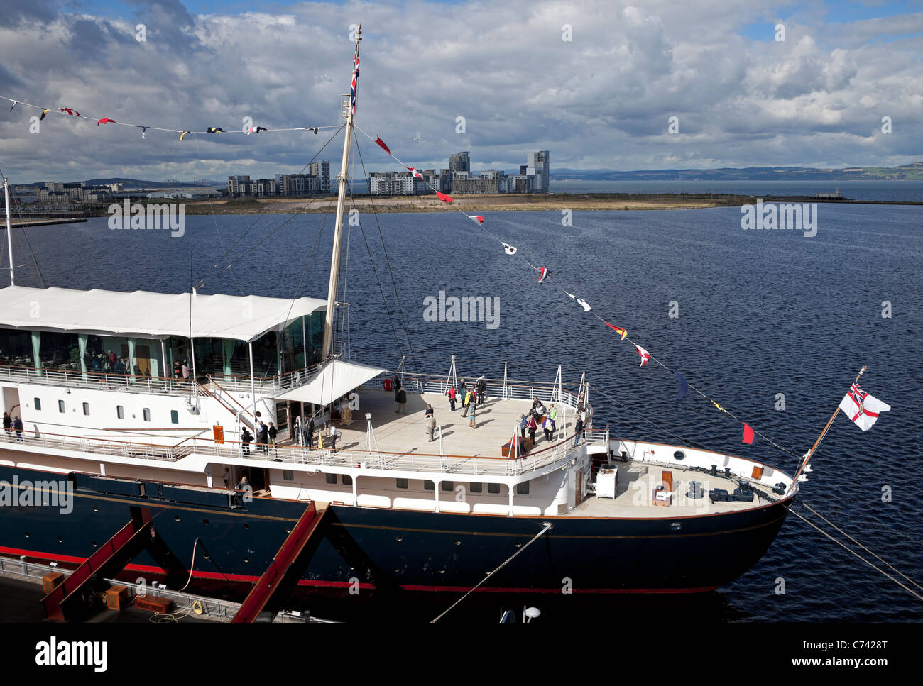 Royal Yacht Britannia Ocean Terminal Edinburgh Leith Scotland UK Europe
