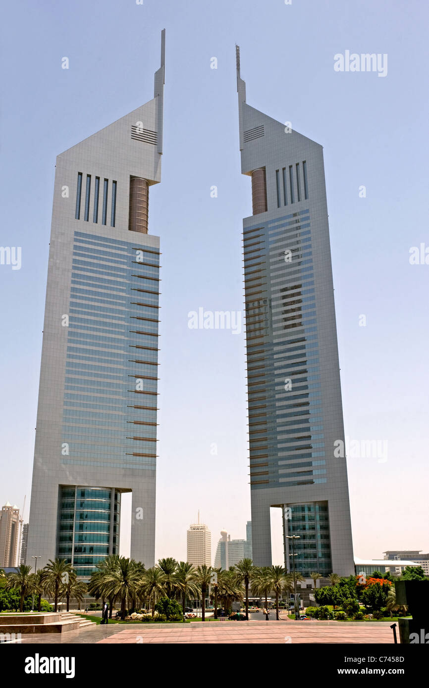 The Emirates Towers Dubai United Arab Emirates Stock Photo Alamy