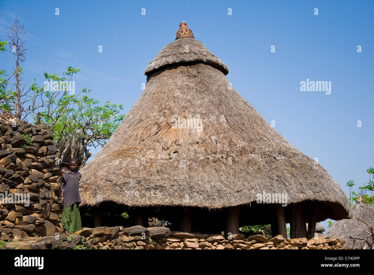 Konso Traditional village, Konso land, Konso, Ethiopia Stock Photo - Alamy