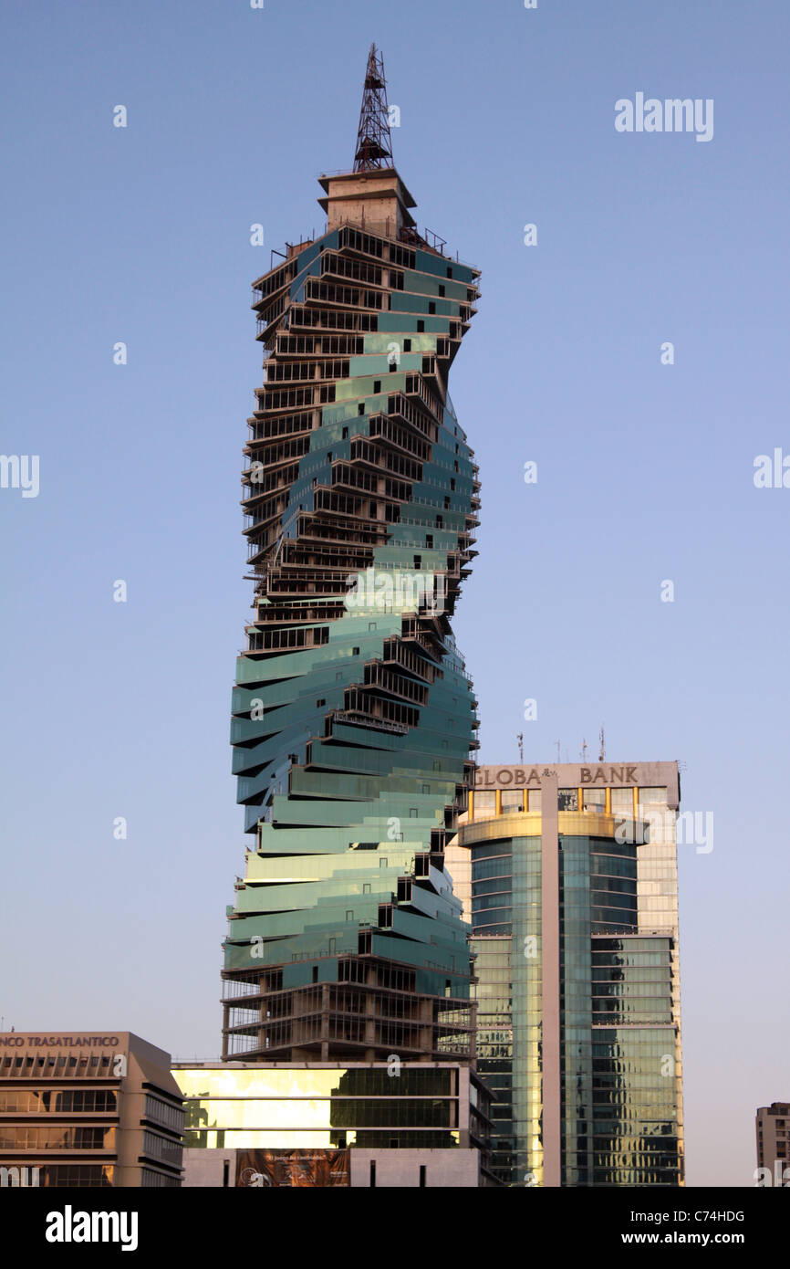 F & F tower in Panama City, during construction Stock Photo Alamy