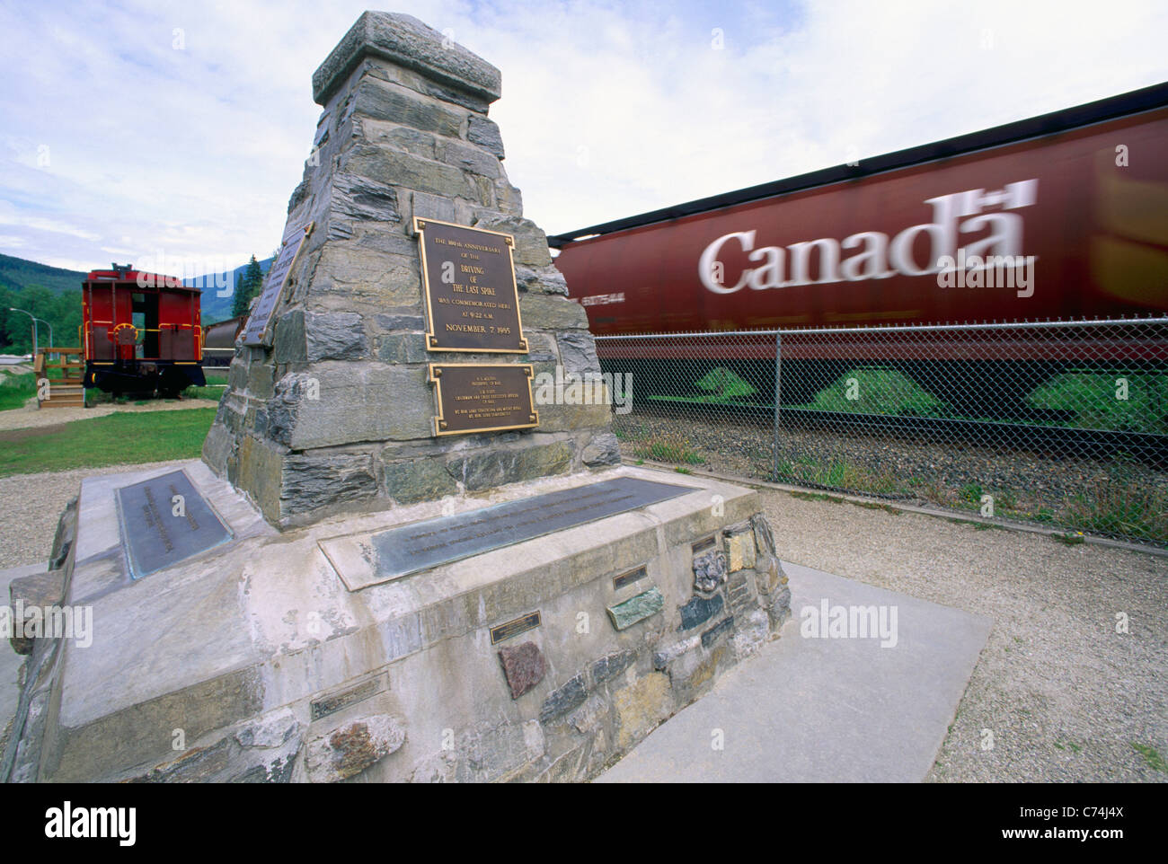 Craigellachie, BC, British Columbia, Canada Historic Site of the Last