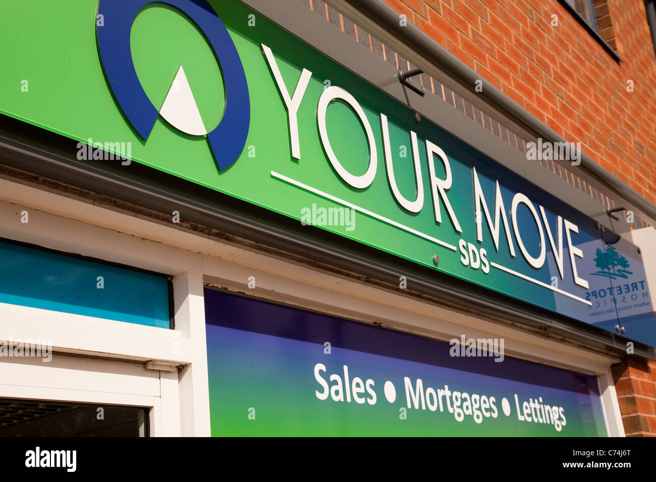 Your Move estate agent on a local high street Nottingham England UK