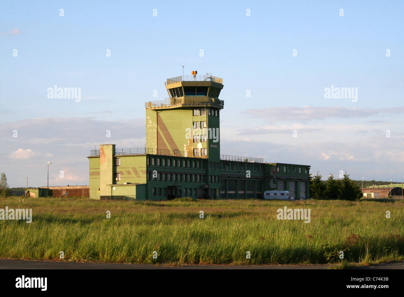 Control tower on the abandoned USAF airbase Sembach AB, Germany Stock Photo  - Alamy