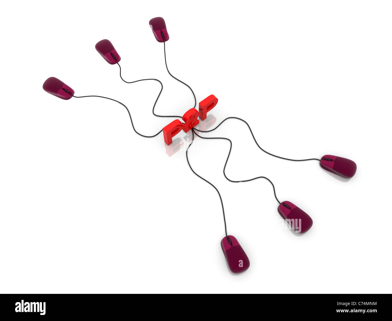 Peer to peer connection Stock Photo Alamy