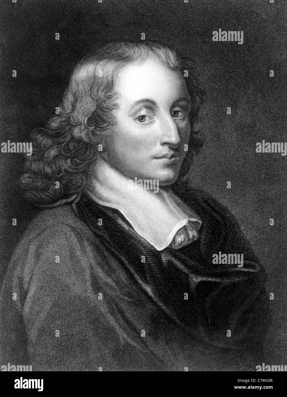 Blaise Pascal, French mathematician and religious philosopher. Stock Photo