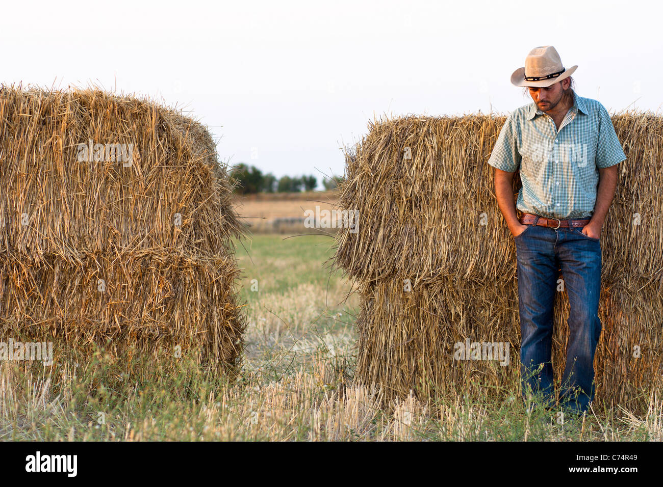 Sad farmer hi-res stock photography and images - Alamy