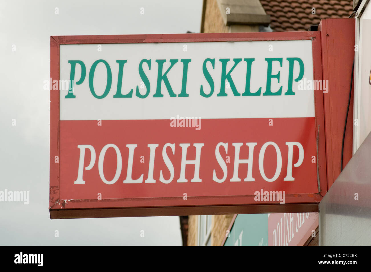 polish shop east eastern European shop shops food foods specialist  entrepreneur entrepreneurs retail immigration immigrant immi Stock Photo