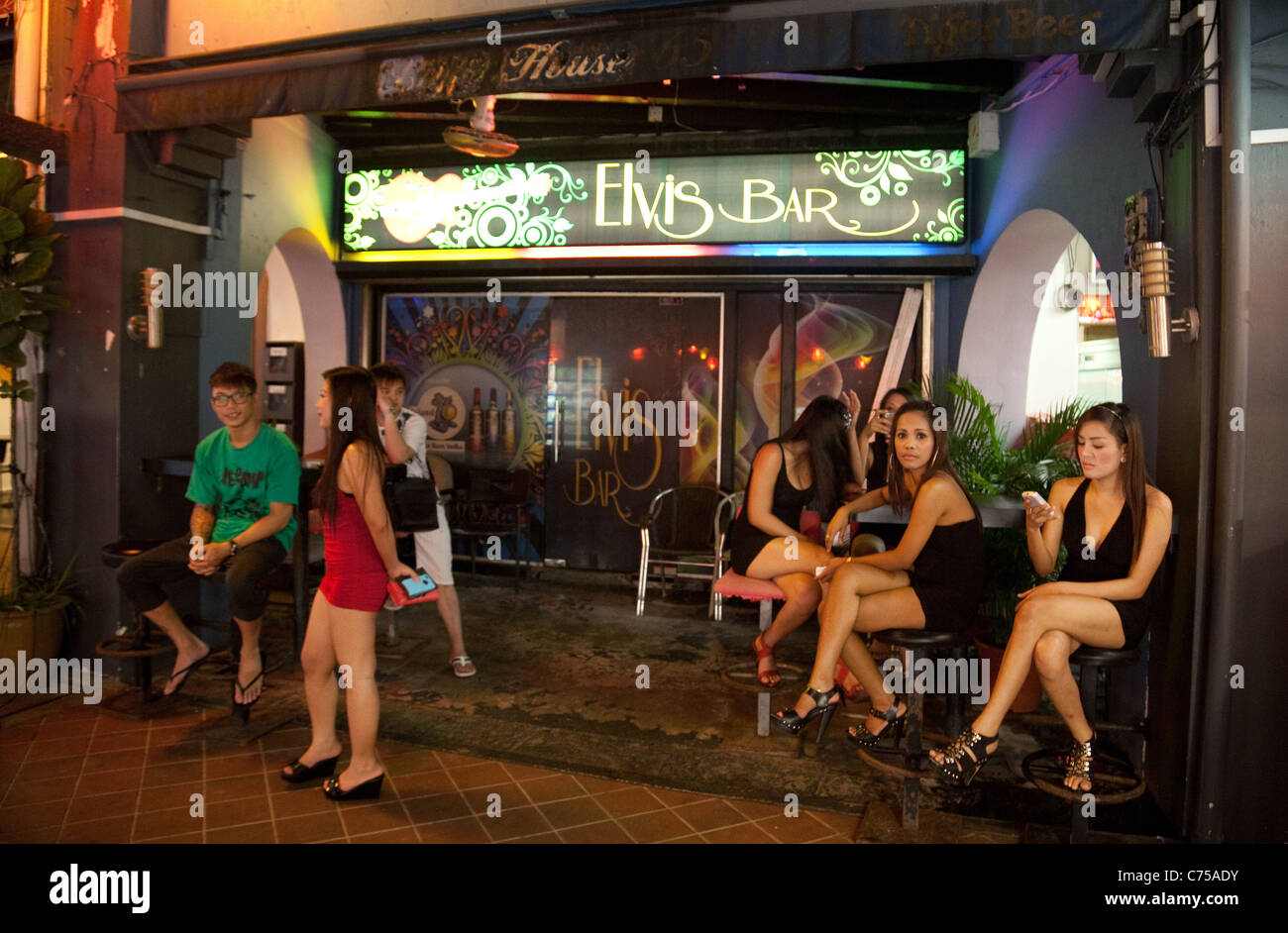 Prostitutes or sex workers, Boat Quay, Singapore Asia Stock Photo - Alamy