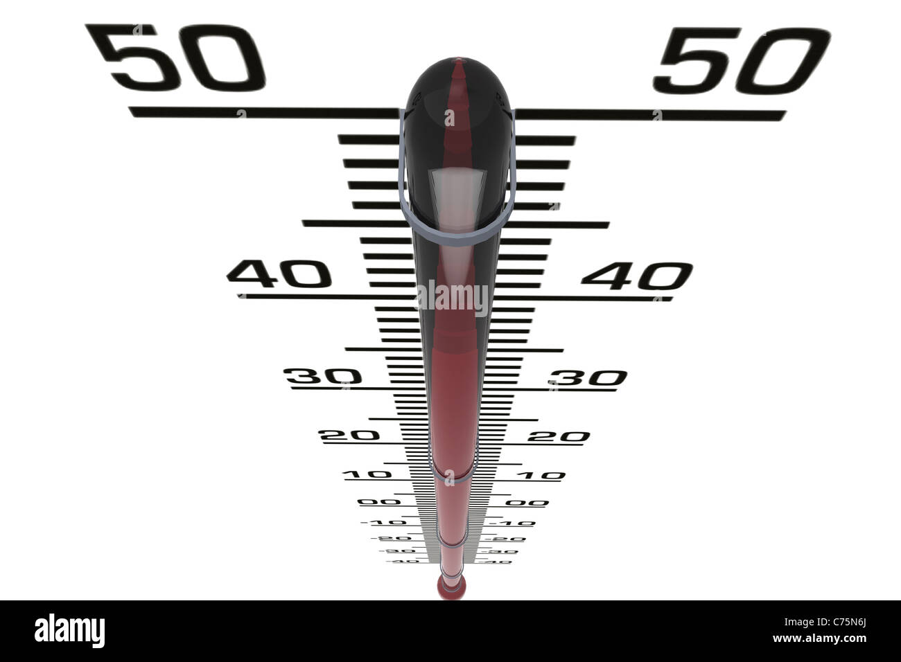 3d rendering thermometer isolated on white Stock Photo - Alamy