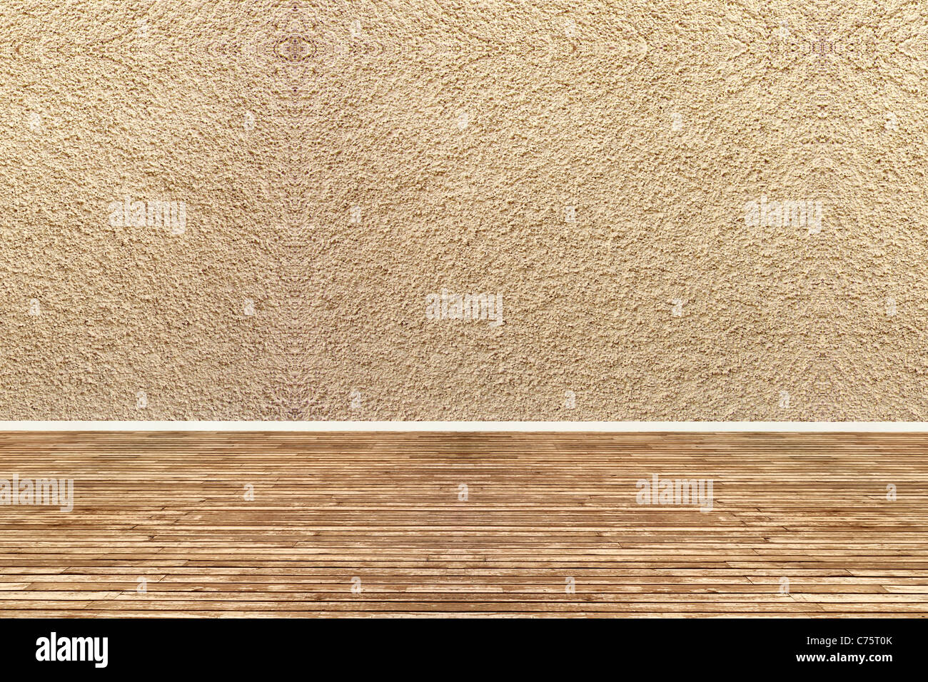 Empty interior room with old stone wall Stock Photo - Alamy