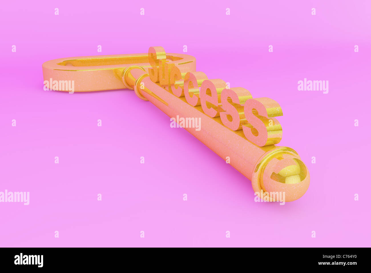 3d rendering single golden hi-res stock photography and images - Alamy