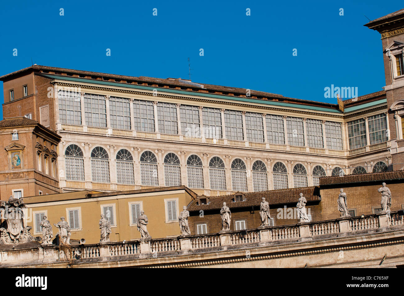 The Apostolic Palace, residence of the Pope, Vatican City Stock Photo