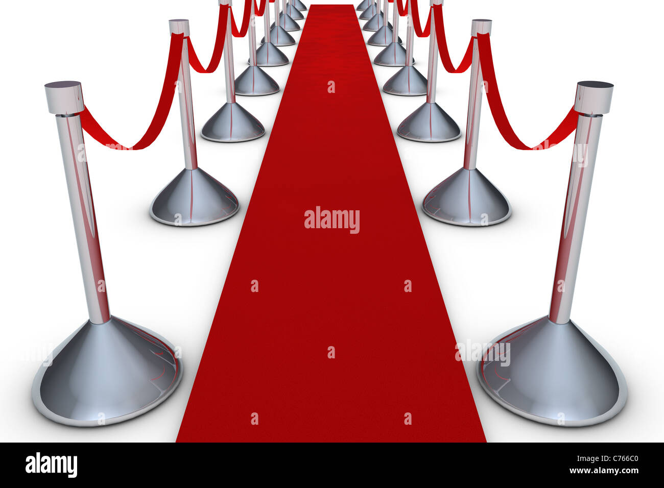 Red Carpet On White Background Stock Photo Alamy