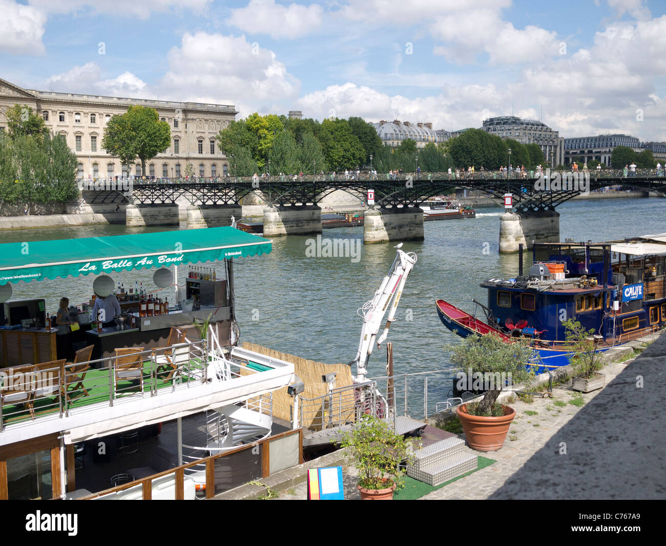The River Seine in Paris France Stock Photo