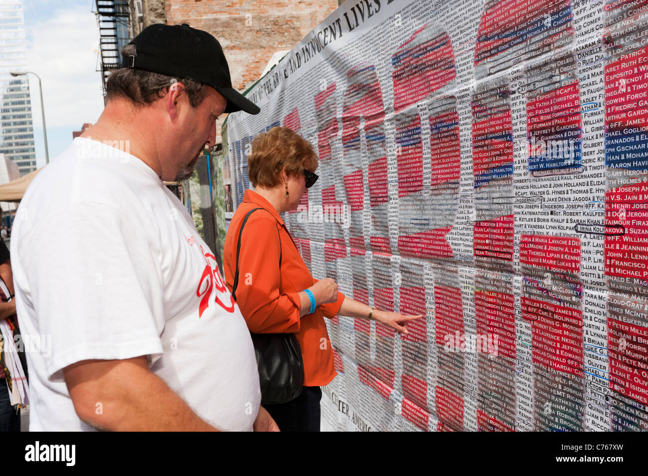 9 11 victims list names hi-res stock photography and images - Alamy