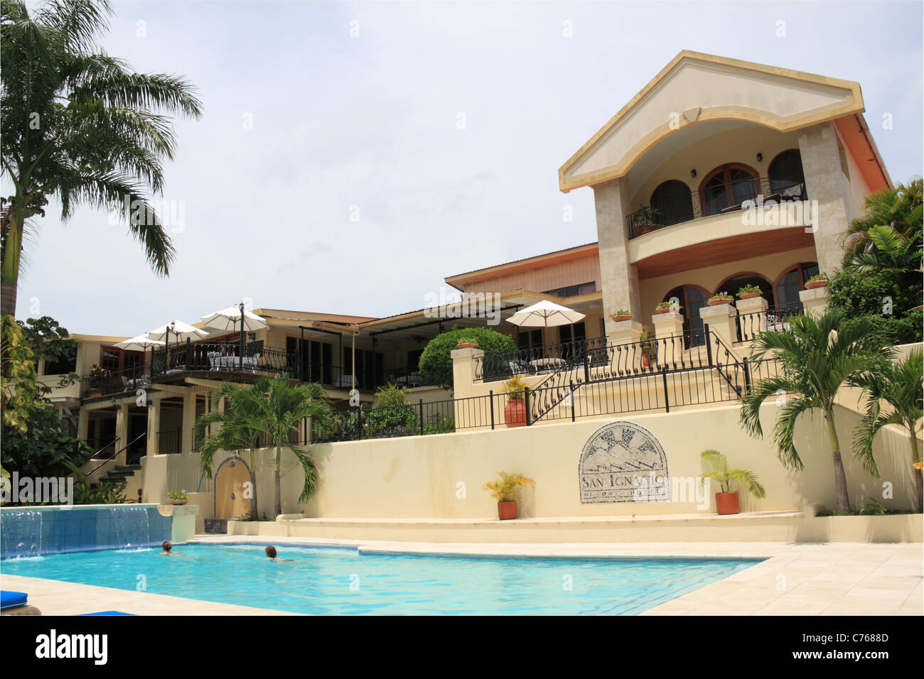 San Ignacio Resort Hotel, 18 Buena Vista St, San Ignacio, Cayo, west Belize, Central America Stock Photo