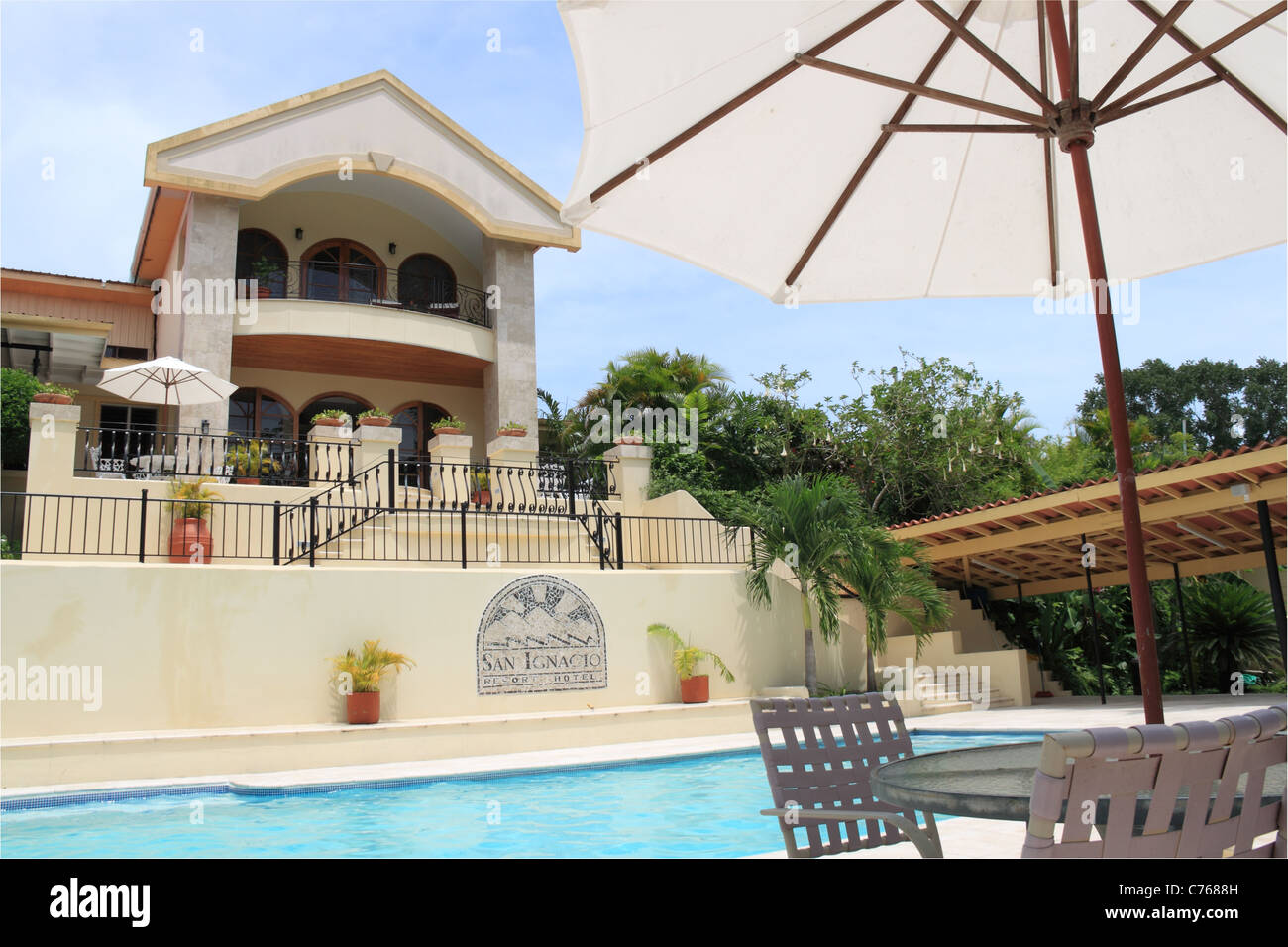 San Ignacio Resort Hotel, 18 Buena Vista St, San Ignacio, Cayo, west Belize, Central America Stock Photo
