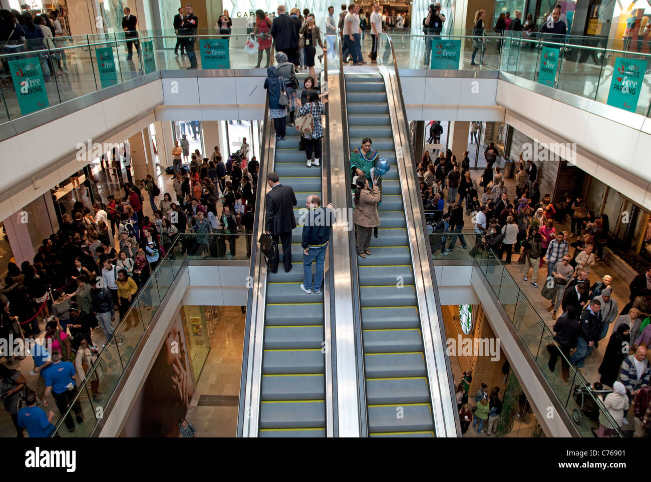 Westfield Stratford City shopping centre, London Stock Photo Alamy