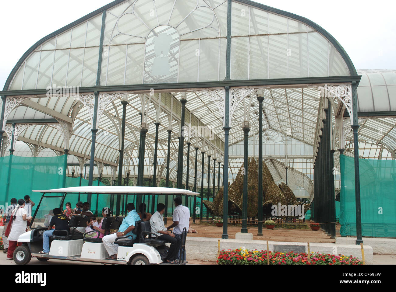 glass house at lal bagh garden, banglore, karnataka Stock Photo