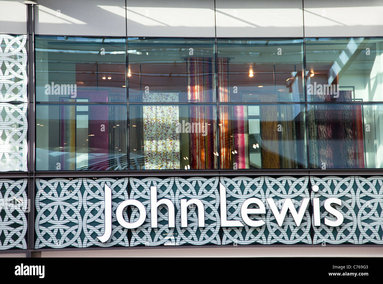 Westfield Stratford City shopping centre, London  - John Lewis Stock Photo