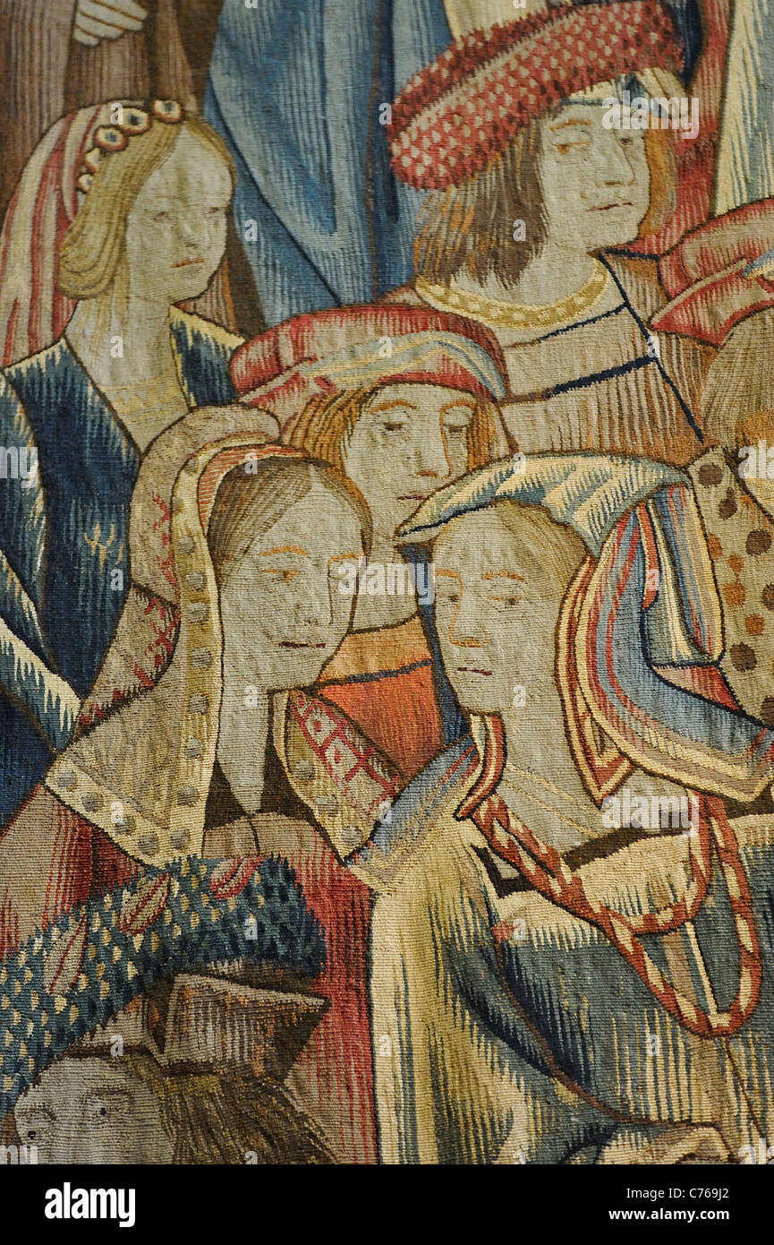 Cardinal Wolsey's tapestries Hampton Court Palace Stock Photo Alamy