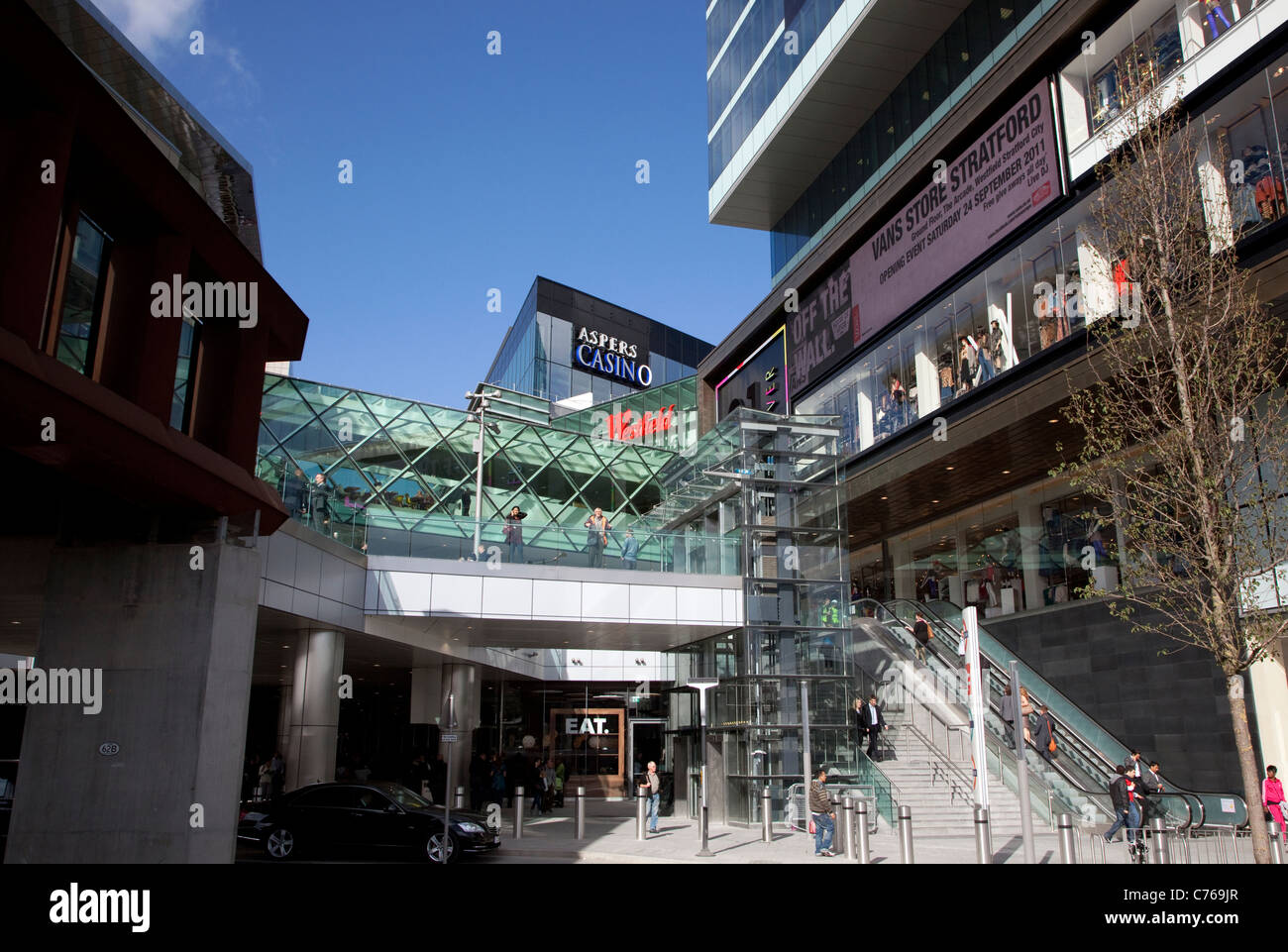 Westfield Stratford City shopping centre, London - main entrance Stock  Photo - Alamy